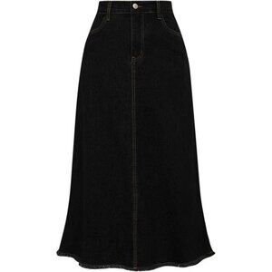 Vintage Denim Skirts for Women Black